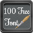 100 Free Font for Galaxy icon