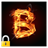 Burning B Lock icon