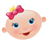 Baby cry laugh and sing sounds icon