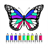 Coloring Book Of Butterfly icon