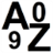 Letters and Numbers icon