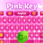GO Keyboard Pink Key Theme icon