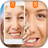 Face age recognition scanner icon