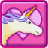Unicorn Valentine Sky Rider 3D icon