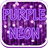 GO SMS Purple Neon Theme version 1.5