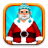 Dress Santa Claus in Christmas icon