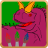 Dino paint icon