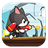 flying cat chase monster icon