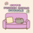 Cute Pusheen Cat Kawaii Bubble icon