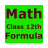Math Class 12th Formula icon