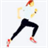 Sexy running girl icon