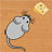 Mouse and cheese icon