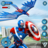 Super Hero Flying Captain Robot American City War 1.3
