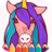 Animated Glitter Coloring Book - Unicorn version 5.8