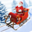 santa christmas gift cart icon