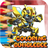 Coloring bumblebee icon