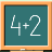 Math on chalkboard icon