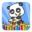 Cute Panda Coloring Book icon