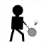 Badminton Black icon
