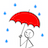 Do not get wet in the rain icon