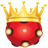 falling down red ball icon