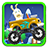 Rabbits Monster truck machine icon