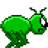 Tiny grasshoper icon