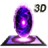 Magical crystal ball icon